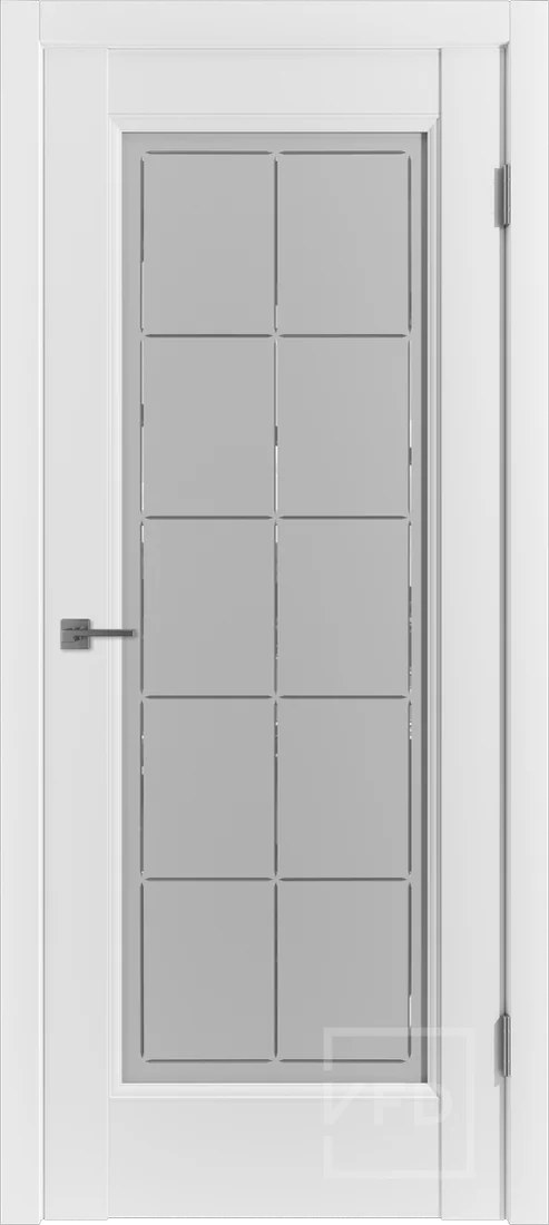 Дверь VFD E1, эмалекс белый, кристалл кросс